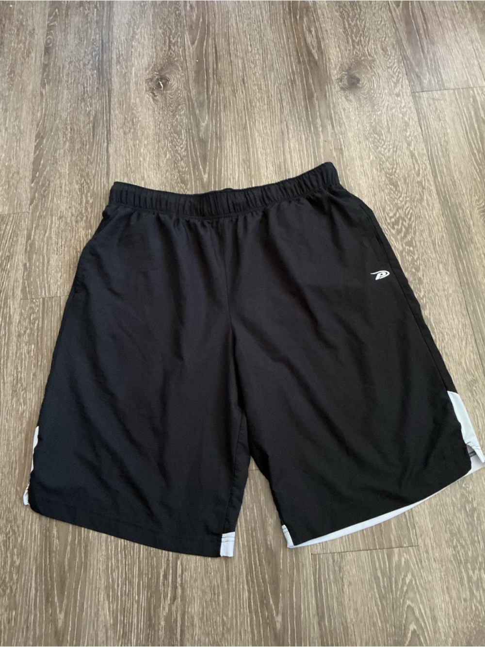 Pro Player Black Shorts with White Accent